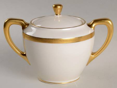 Hanover (Cream) Sugar Bowl & Lid