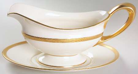 Hanover (Cream) Gravy Boat & Underplate
