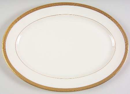 Hanover (Cream) 11" Oval Serving Platter
