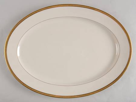 Hanover (Cream) 17" Oval Serving Platter