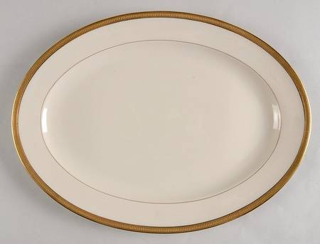 Hanover (Cream) 13" Oval Serving Platter