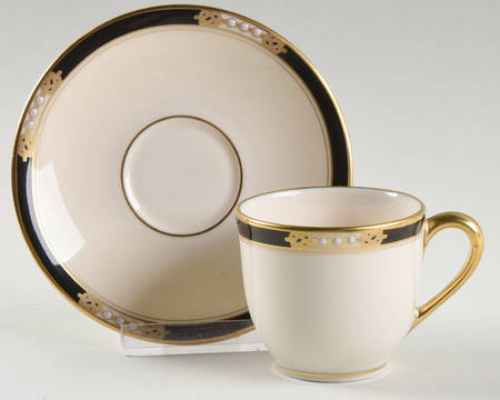 Hancock Flat Demitasse Cup & Saucer Set