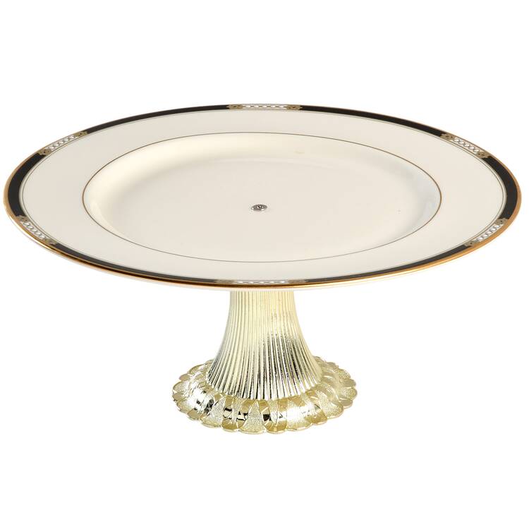 Hancock Cake Stand with 4"-5" Metal Pedestal  Hc