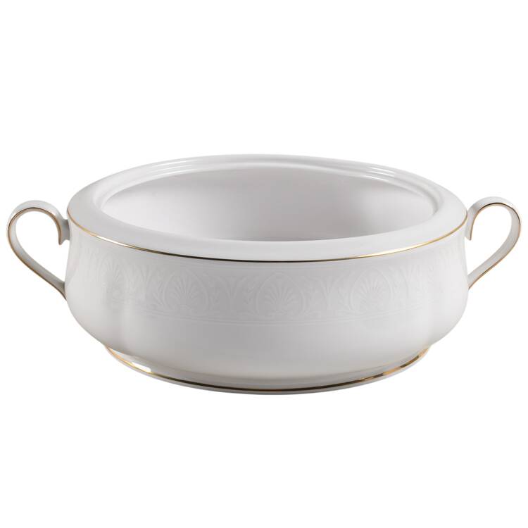 Hannah Gold Round Vegetable No Lid by Lenox