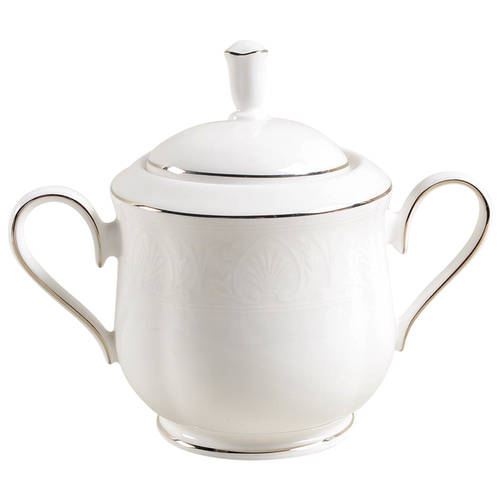 Hannah Platinum Sugar Bowl & Lid