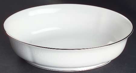 Hannah Platinum 9" Oval Vegetable Bowl by Lenox