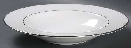 Hannah Platinum Rim Soup Bowl