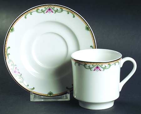 Hanover Park Flat Demitasse Cup & Saucer Set
