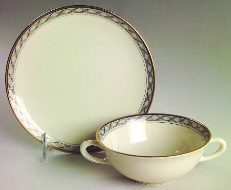 Harrison Flat Cream Soup Bowl & Saucer Set