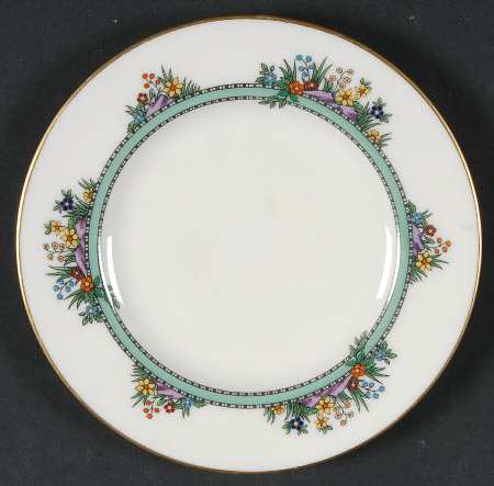 Hathaway (Green) Bread & Butter Plate