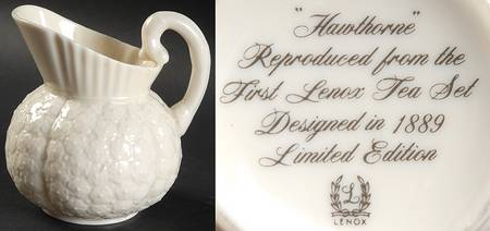 Hawthorne White Creamer