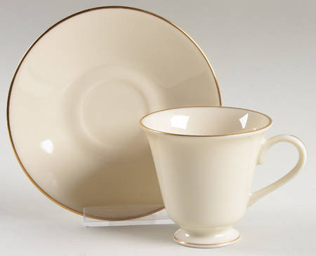 Hayworth Footed Demitasse Cup & Saucer Set