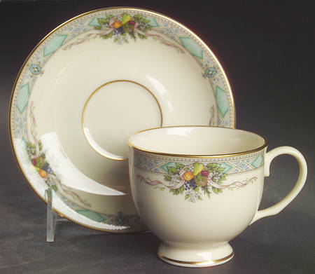Footed Cup & Saucer Set
