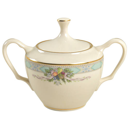 Heritage Glen Sugar Bowl & Lid by Lenox