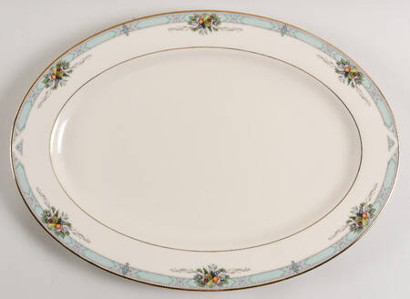 Heritage Glen 16" Oval Serving Platter by Lenox