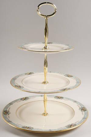 Heritage Glen 13 7/8"-14 1/4" 3-Tiered Serving Tray(DP,SP,BB) HC