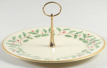 Holiday (Dimension) Round Serving Plate with Handle (DP)