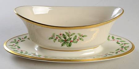 Holiday (Dimension) Gravy Boat with Attached Underplate