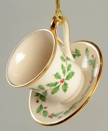 Holiday (Dimension) Teacup & Saucer Ornament