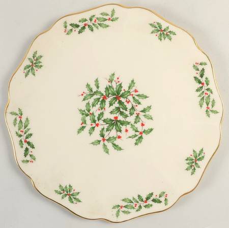 Holiday (Dimension) Flat Scalloped Cake Plate