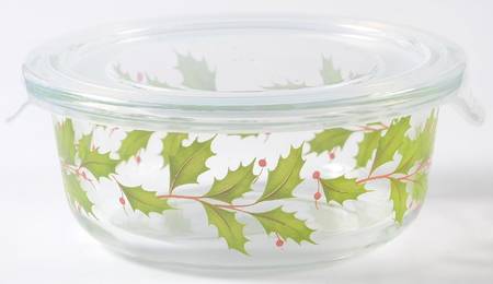 Holiday (Dimension) 20 Oz Glass Food Storage Bowl & Lid