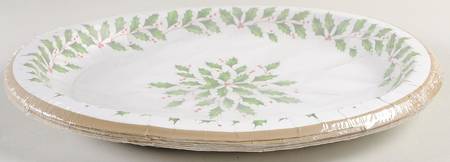 Holiday (Dimension) (Pack of 8) Oval Paper Plates
