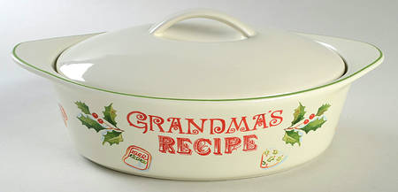 Holiday (Dimension) 2 Quart Oval Covered Casserole