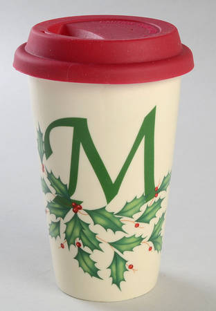 Holiday (Dimension) Monogram M Travel Tumbler & Silicone Lid
