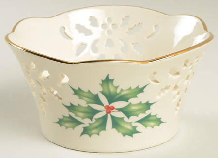 Holiday (Dimension) 5" Pierced Round Bowl
