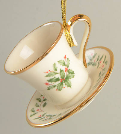 Holiday (Dimension) Teacup & Saucer Ornament