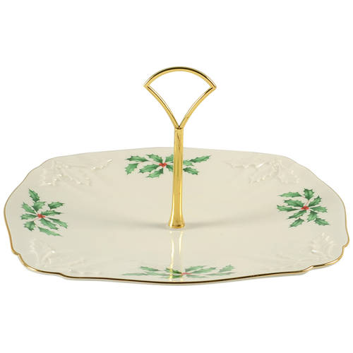 Holiday (Dimension) Center Handled Serving Tray