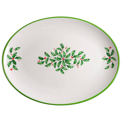 Holiday (Dimension) 16" Melamine Oval Serving Platter