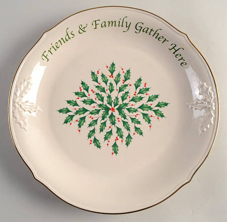 Holiday (Dimension) 12" Sentiment Dessert Platter