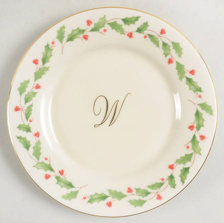 Holiday (Dimension) Accent Bread & Butter Plate Mono "W"