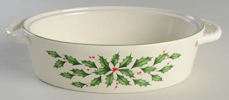 Holiday (Dimension) 1.5 Quart Oval Covered Casserole No Lid