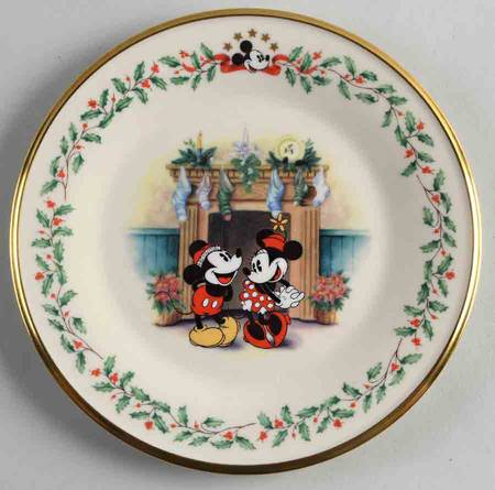 Holiday (Dimension) Ivory Disney Accent Salad Plate