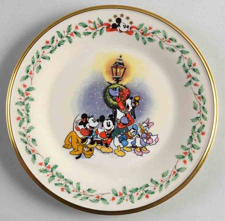 Holiday (Dimension) Ivory Disney Accent Salad Plate