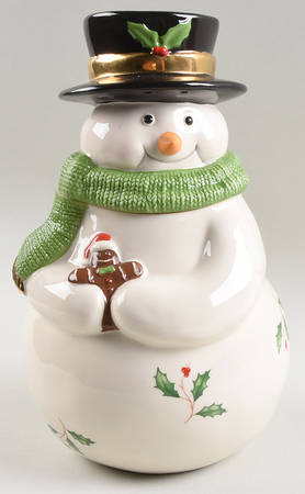 Holiday (Dimension) Figural Cookie Jar & Lid