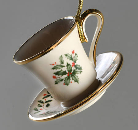 Holiday (Dimension) Teacup & Saucer Ornament
