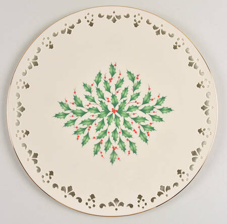 Holiday (Dimension) Pierced Cake Plate
