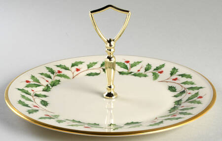 Holiday (Dimension) Round Serving Plate with Handle (DP)