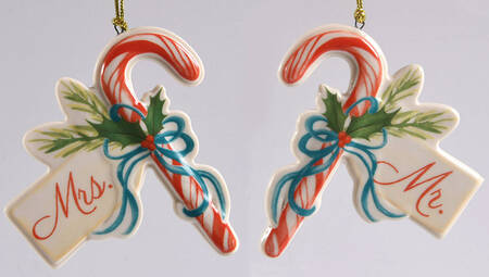 Holiday (Dimension) (Set of 2) Mr & Mrs Ornament