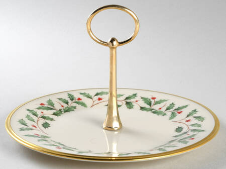 Holiday (Dimension) Round Serving Plate with Handle (Sp)
