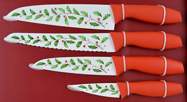 Holiday (Dimension) Printed Knife Blades - Set of 4