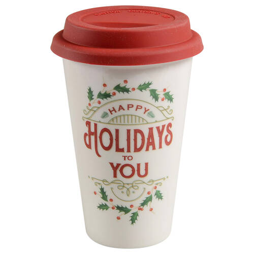 Holiday (Dimension) Travel Tumbler & Silicone/Plastic Lid