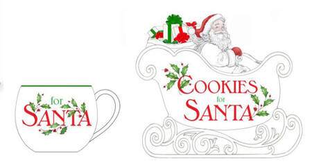 Holiday (Dimension) 2 Piece "Cookies for Santa" Set
