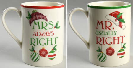 Holiday (Dimension) Accent Mug (MUGA44 & MUGA45) - Set of 2