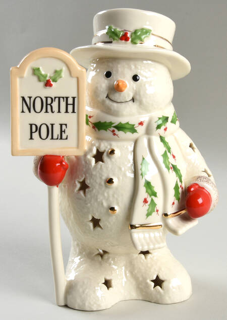 Holiday (Dimension) Lighted Snowman Figurine