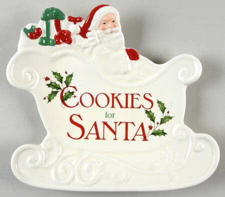 Holiday (Dimension) "Cookies for Santa" Plate