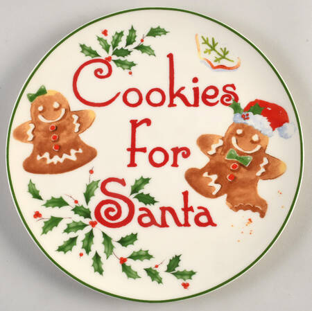 Holiday (Dimension) "Cookies for Santa" Plate